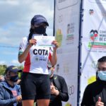 La ciclista cajiquena Zulay Camacho en la Nacional de Ruta Femenina 2021