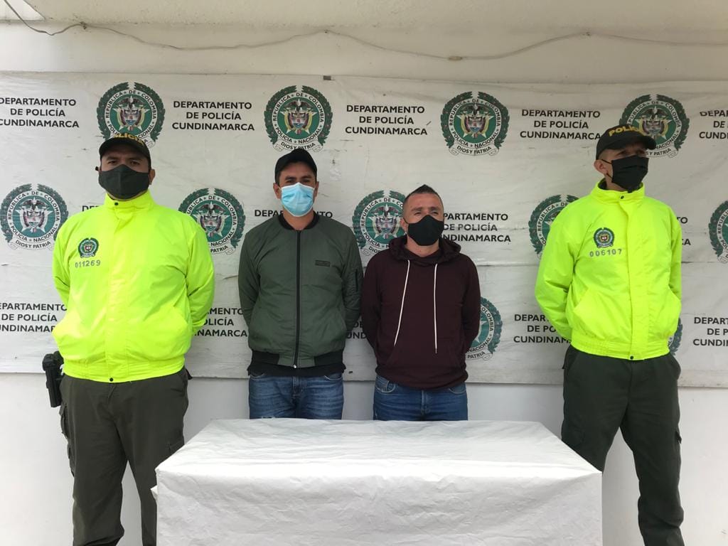 Se logro la captura de dos presuntos responsables de un homicidio en Zipaquira