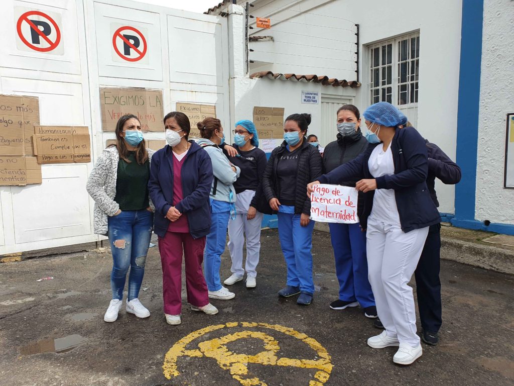 Huelga manifestacion protesta hospital zipaquira