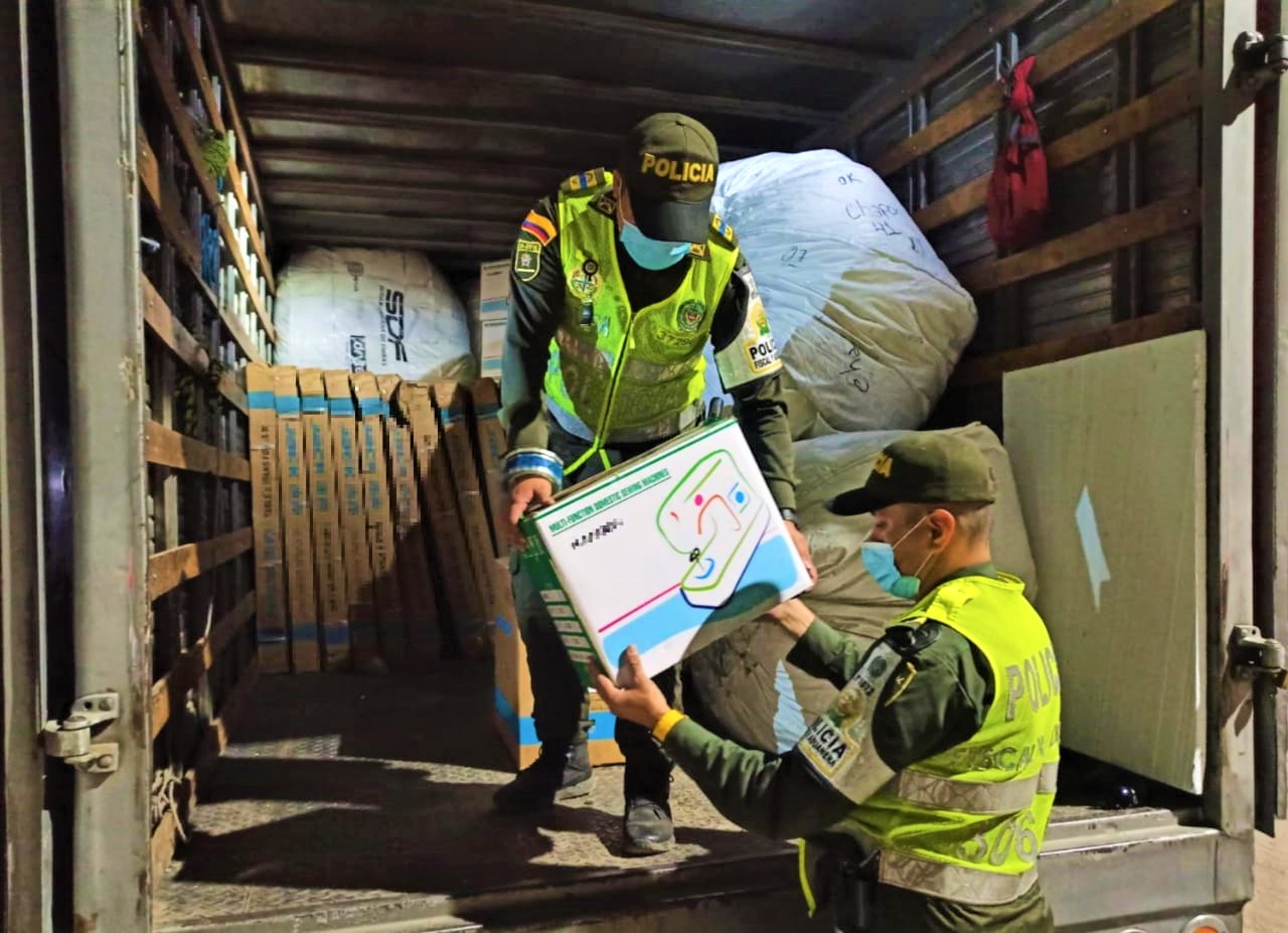 Se aprehendio mercancia por mas de 415 millones en Guaduas