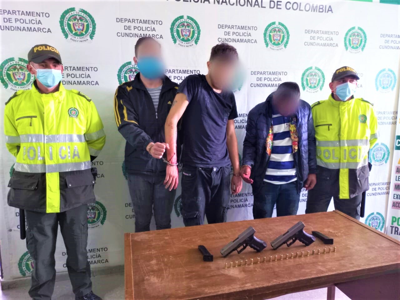 A prision tres presuntos asaltantes de un casino en Funza
