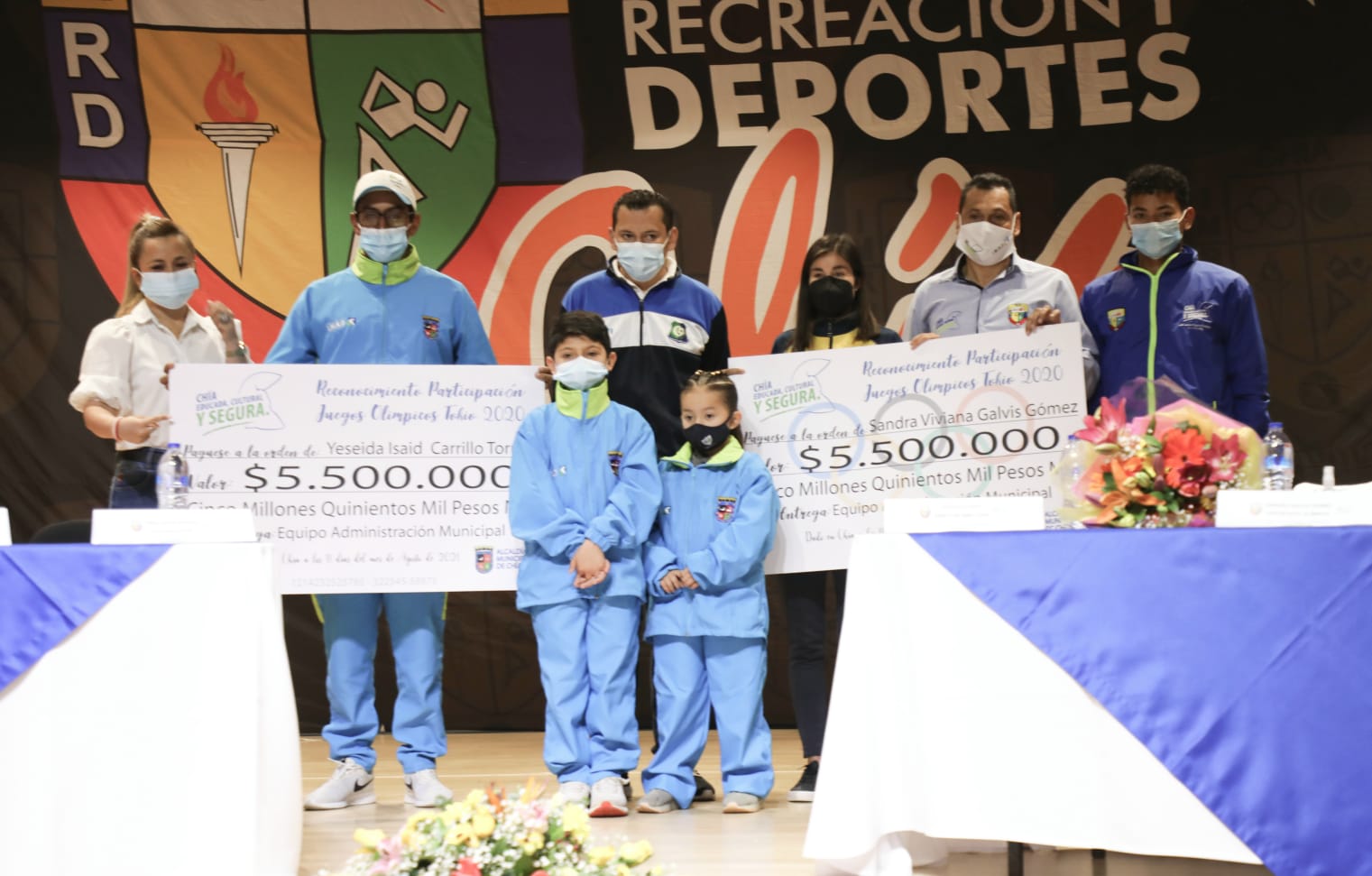 Administracion Municipal de Chia homenajeo a sus atletas Olimpicas 3