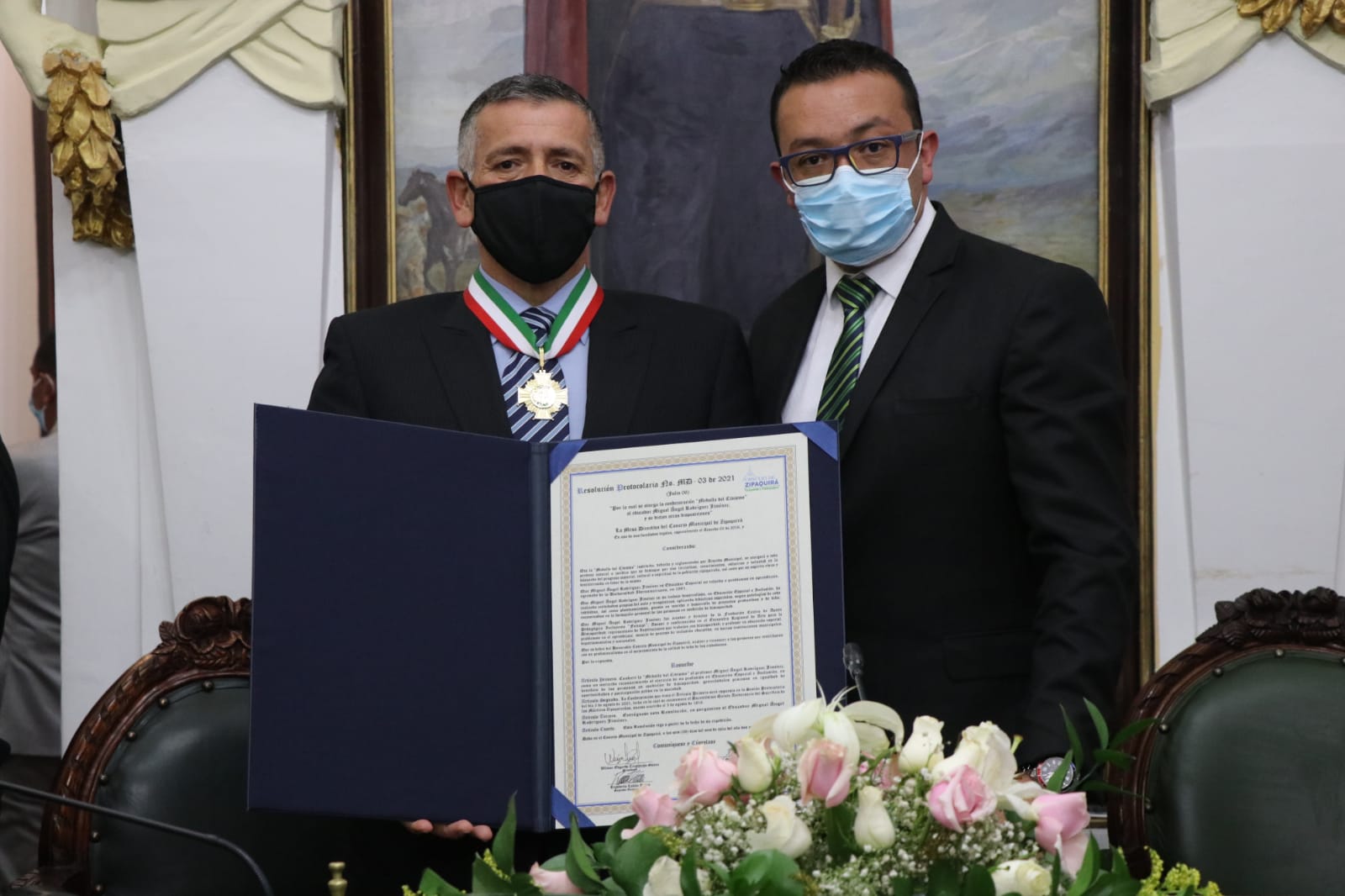 Concejo exalto a personas y organizaciones que han dejado en alto el nombre de Zipaquira. Miguel Angel Rodriguez Jimenez