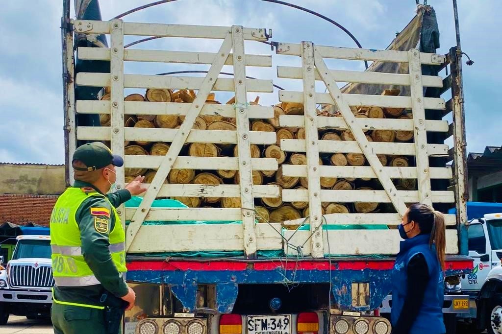 Decomisada madera transportada de forma ilegal