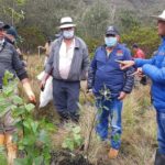 Reforestacion en zona de reserva del nacimiento del Rio Bogota en Villapinzon