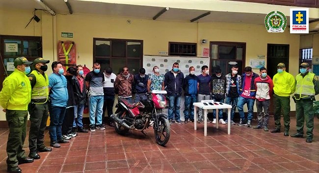 Tras las rejas Los Rolos presuntos traficantes de estupefacientes en Cundinamarca