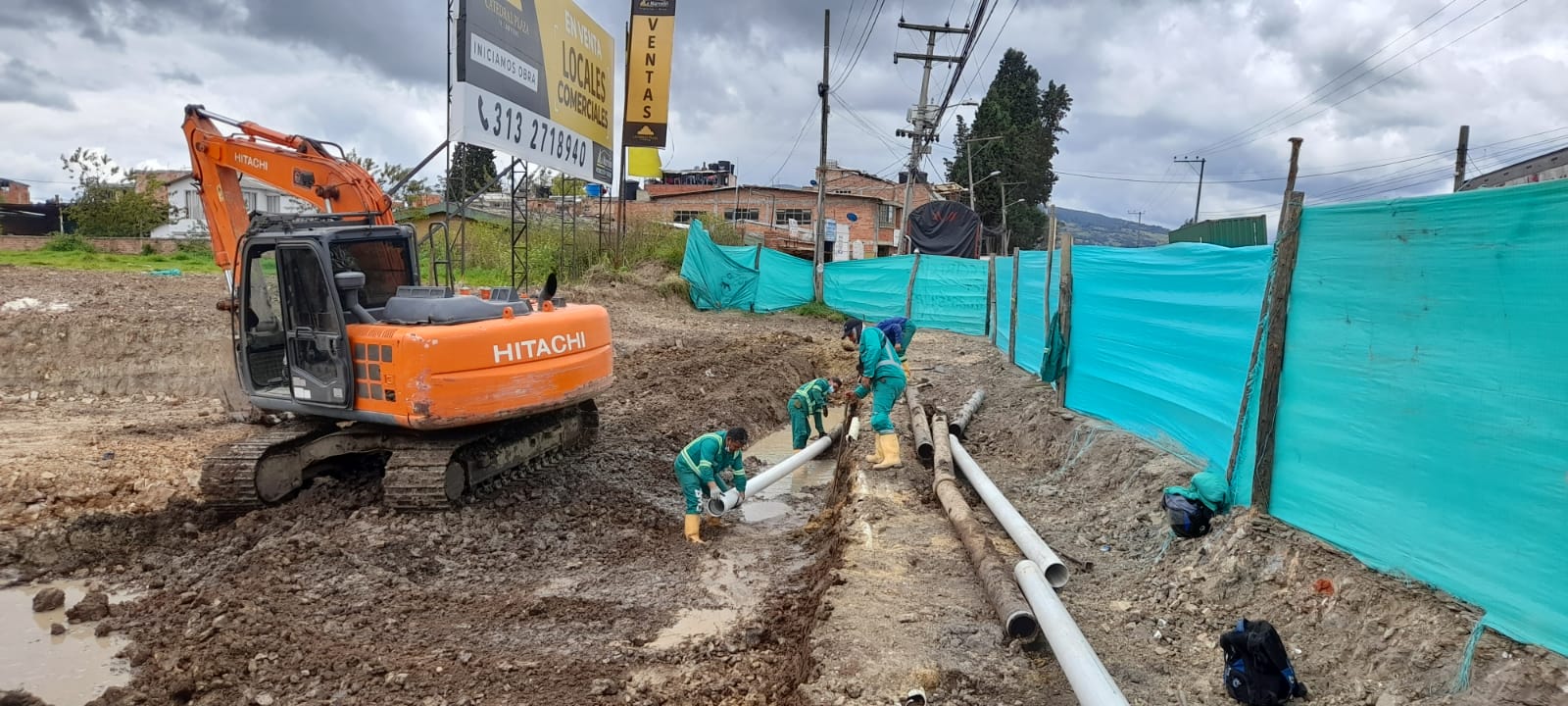Obras realizadas por la EAAAZ para mejorar las redes de acueducto y alcantarillado en Zipaquira 2