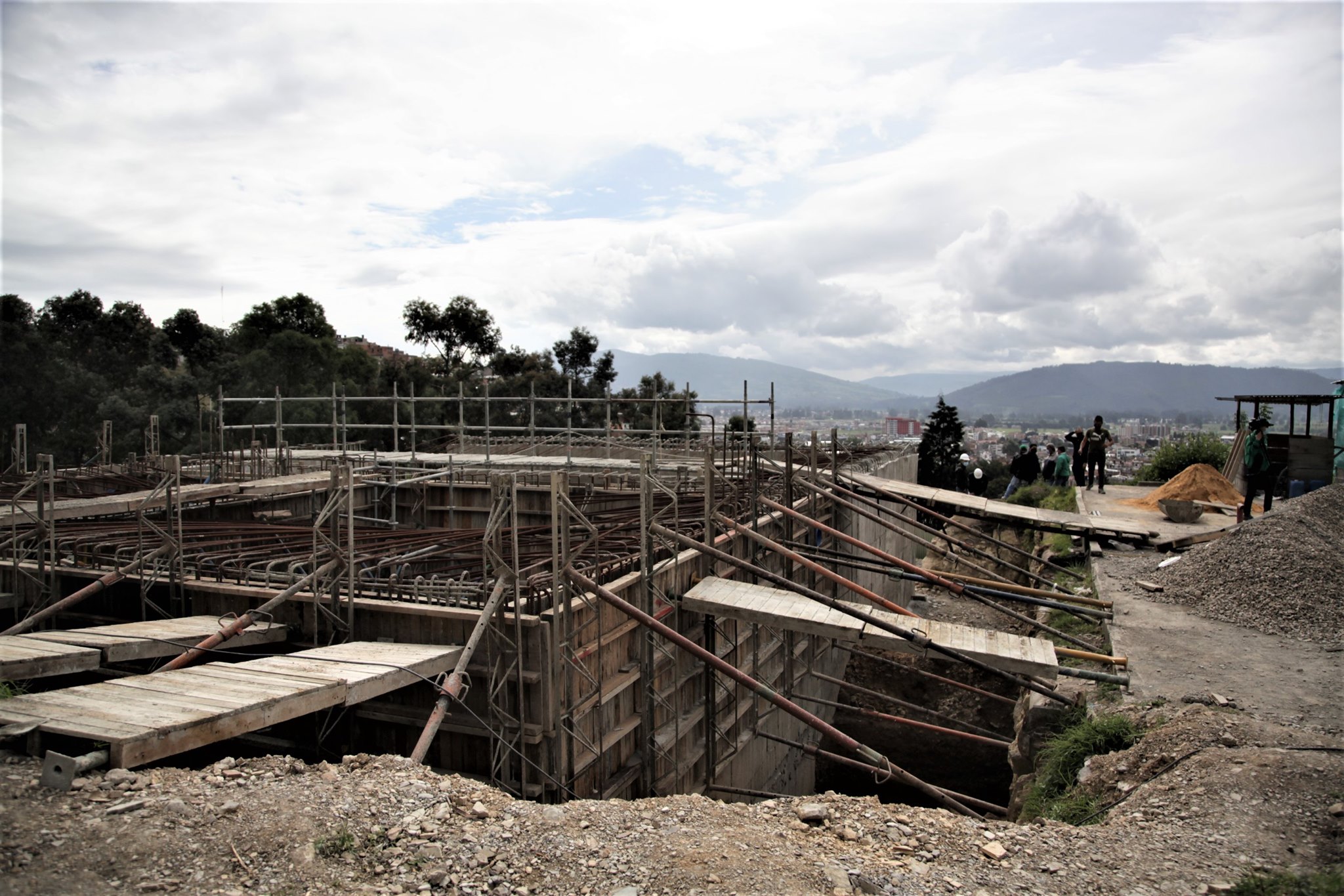 Avanza la construccion del tanque de succion del sector Terraplen en Zipaquira 2