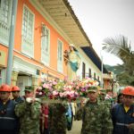 Homenaje a la Virgen de Guasa patrona de los mineros de la sal y de zipaquirenos