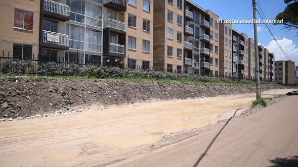 Iniciaron las obras de construccion del corredor peatonal en la via El Recreo