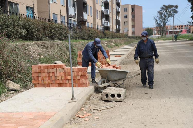 Avanza la construccion del corredor peatonal que beneficiara la movilidad de 1.500 estudiantes de Zipaquira