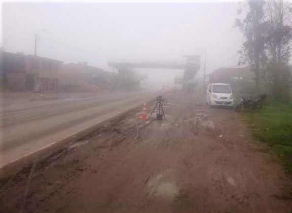 Camara para tomar fotocomparendos en la via Cogua Zipa hoy 5 de Nov.