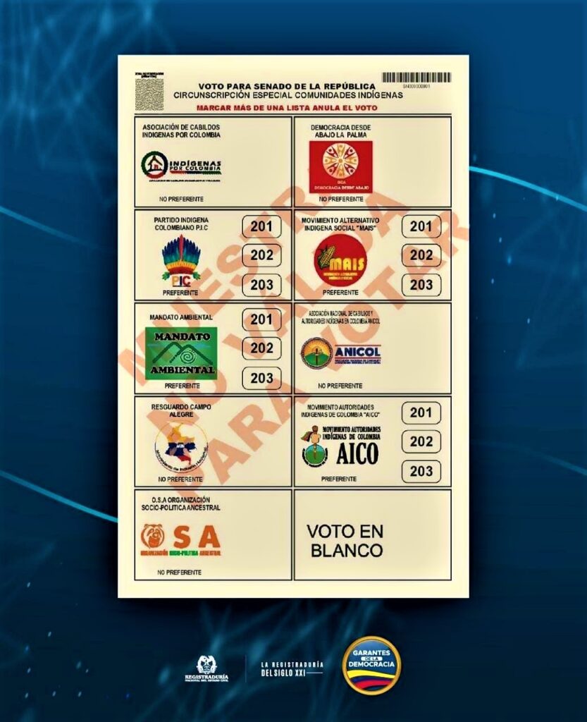 Senado Indigenas