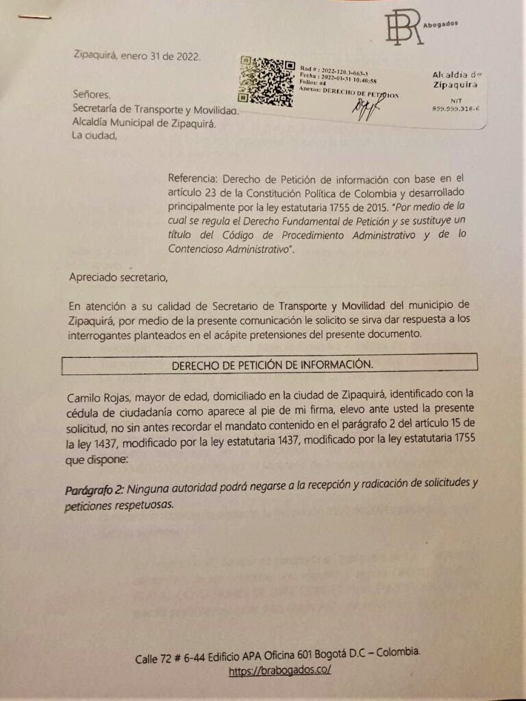 Salvavidas al incremento de las tarifas en la Ruta Zipaquira Bogota