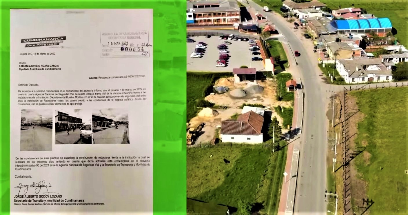 Se construiran reductores de velocidad en inmediaciones al colegio El Mortino2