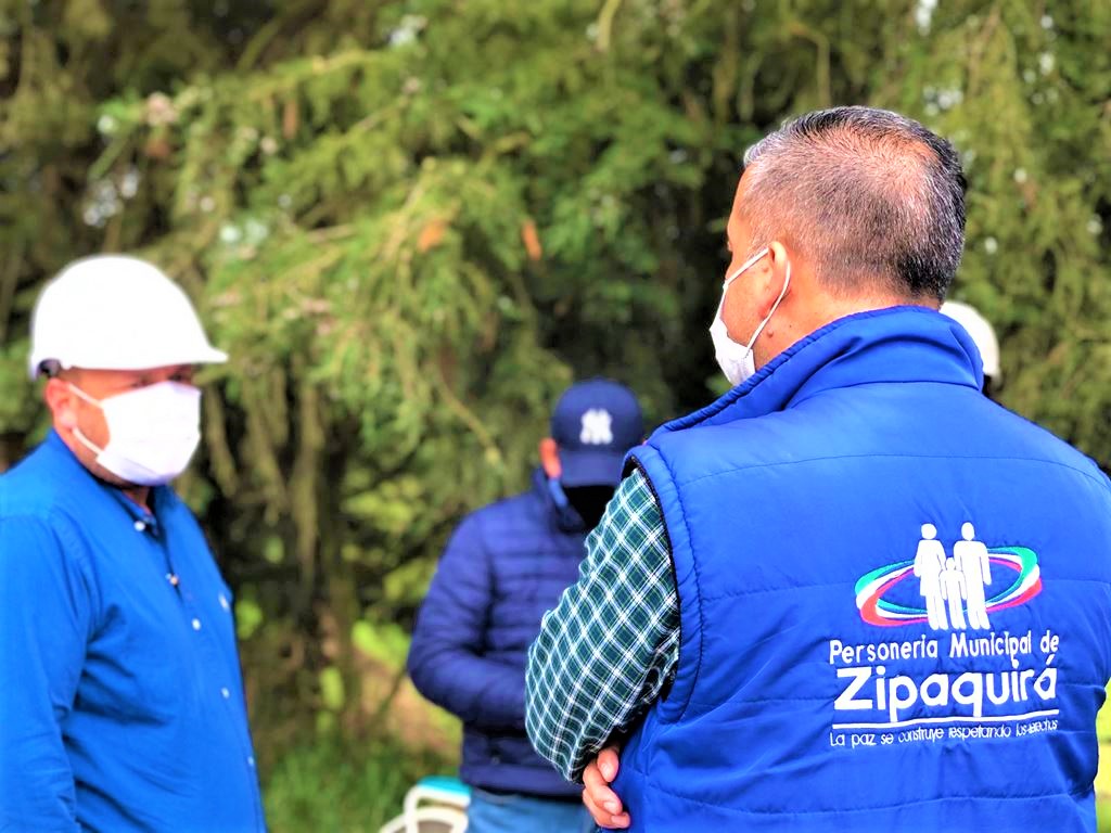 Personeria de Zipaquira si ha actuado a favor de la comunidad en la obra vial Barandillas La Fuente1