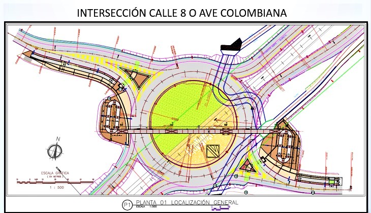 INVIAS presento el proyecto de construccion de la glorieta en el cruce de la variante Ubate Nemocon2