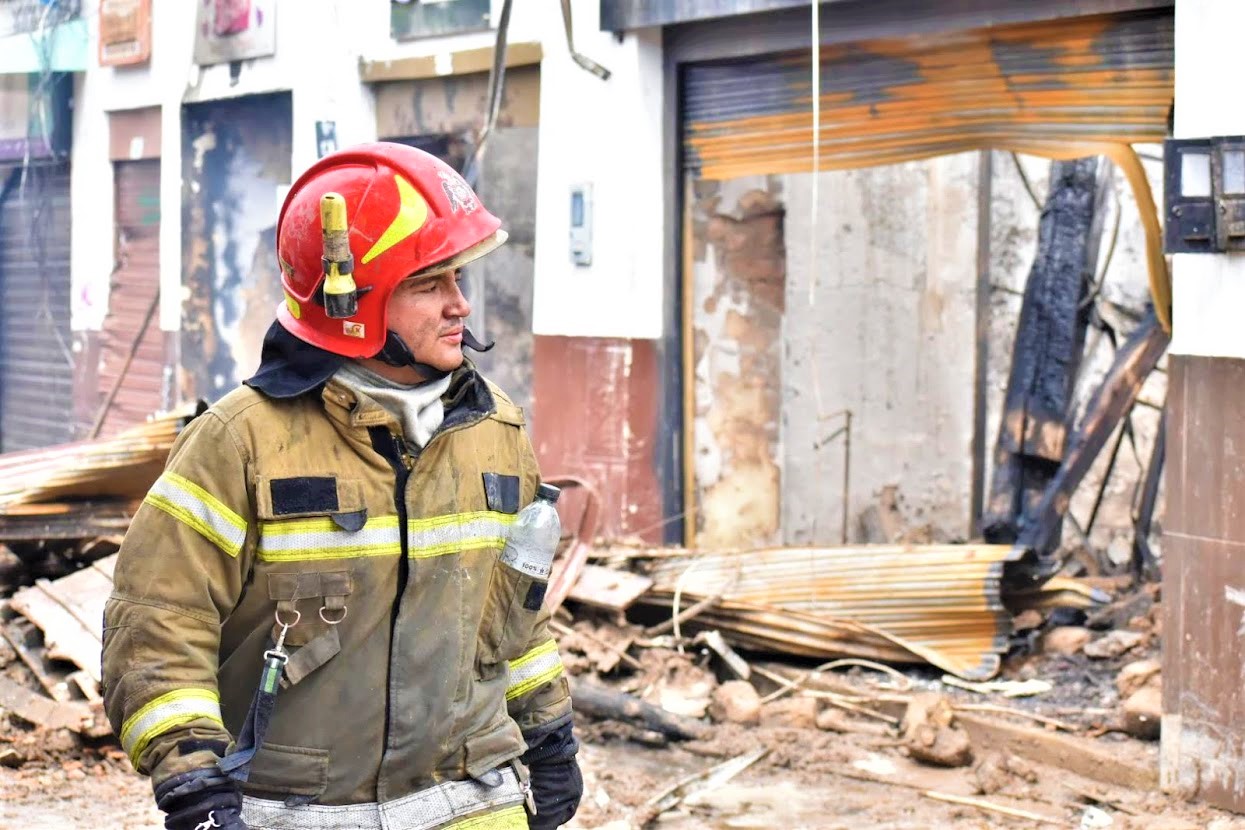 Proceso de reactivacion de los damnificados por el incendio en la zona historica de Chia