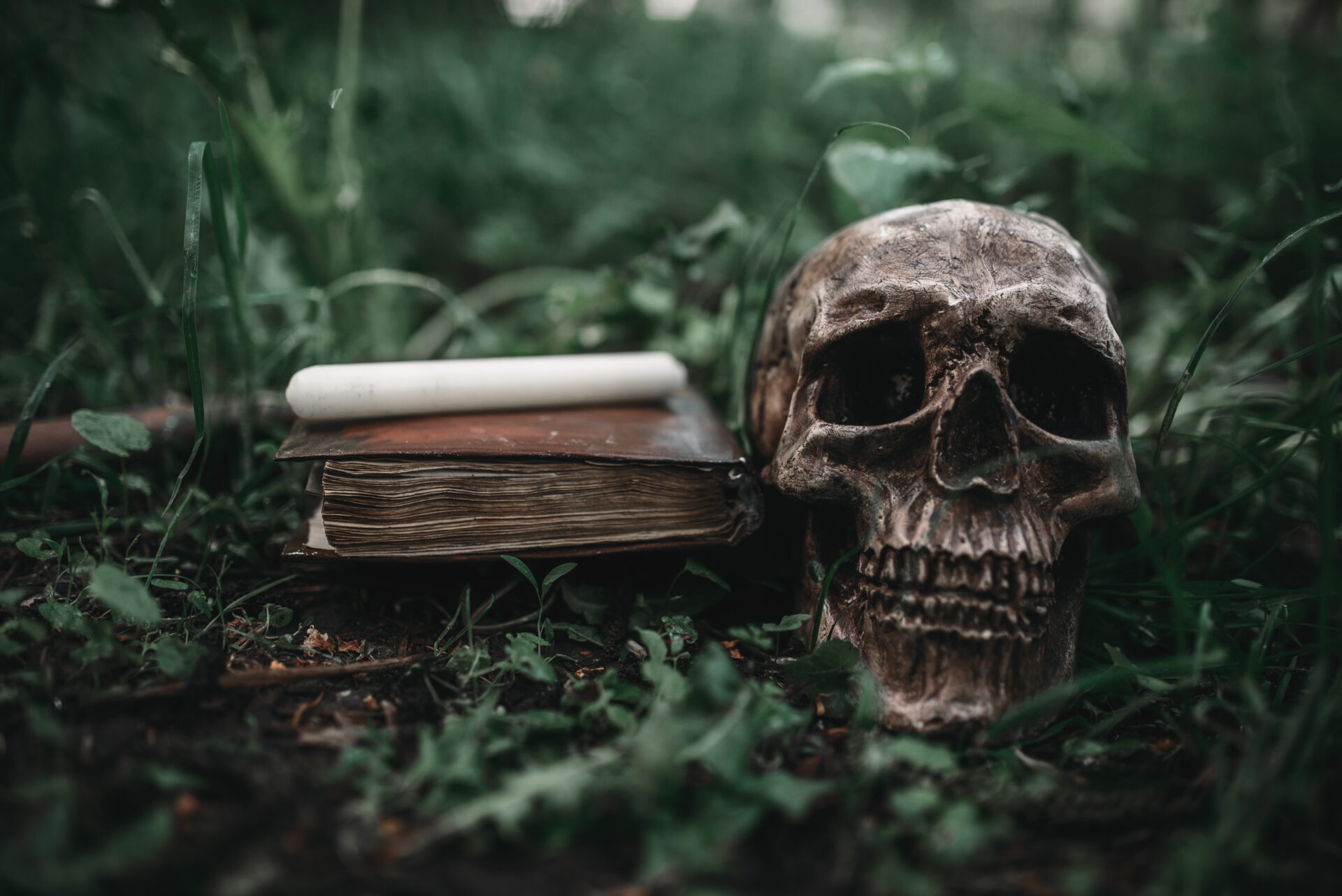 black magic book with occult symbols and skull 2021 08 26 16 26 39 utc