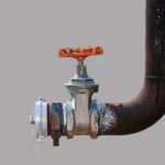water valve and steel pipe on a gray background 2021 09 02 20 03 37 utc