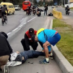 Se busca al conductor que arrollo personas en Chia 1