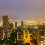 cityscape of medellin at night colombia 2021 08 26 17 19 53 utc