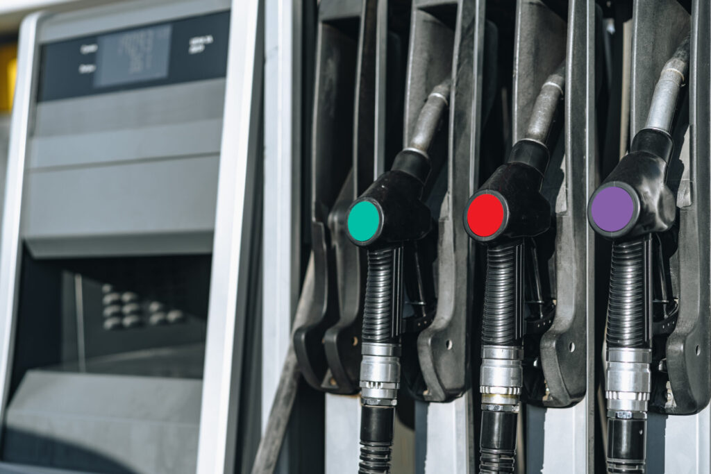 colorul fuel gasoline dispensers on gas station 2021 09 04 03 46 32 utc