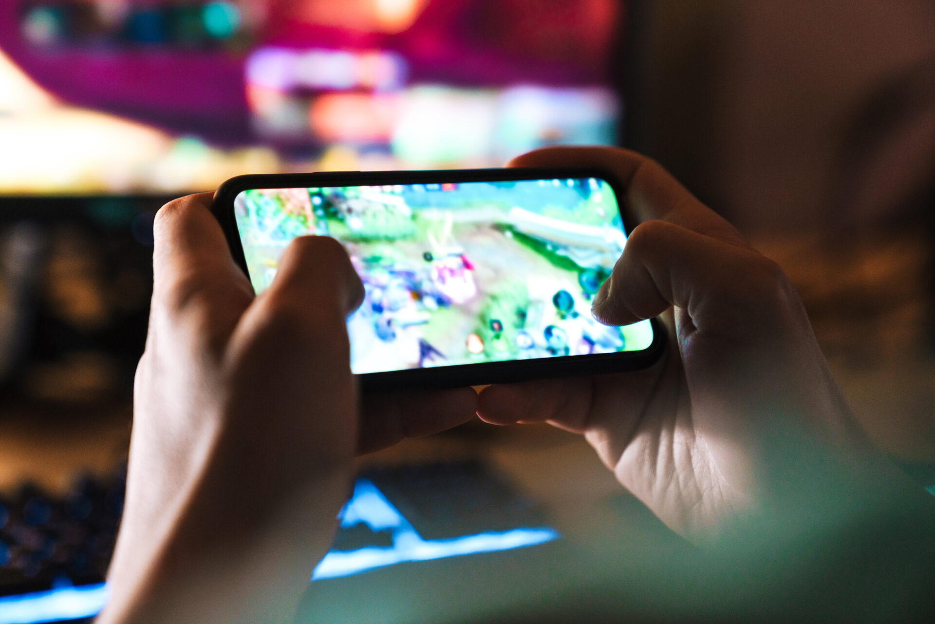 image closeup of focused man playing video game on 2021 08 29 01 20 17 utc