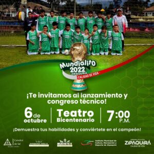 Gran Lanzamiento y Congreso Tecnico del Mundialito 2022 Zipaquira