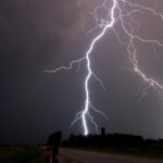 a lightning bolt hits a farm east of princeton k 2022 03 08 00 06 38 utc