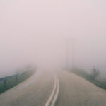 autumn landscape foggy road in forest 2022 02 02 05 05 09 utc