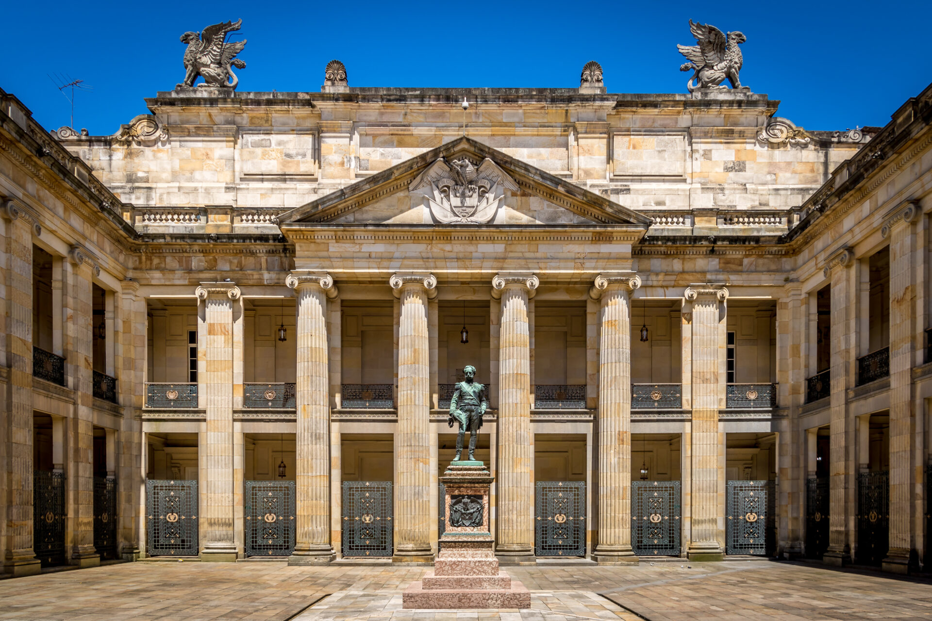 courtyard of colombian capitol and congress bogot 2022 02 24 22 28 19 utc