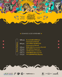 ROCK AL PARQUE DIA 2 HORARIOS 2022