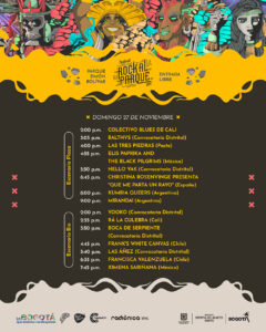 ROCK AL PARQUE DIA 2 HORARIOS