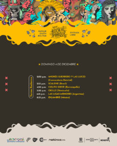 ROCK AL PARQUE DIA 4 HORARIOS 2022