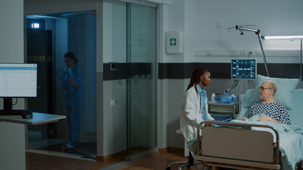 caucasian nurse checking information files on pati 2021 12 09 22 29 47 utc