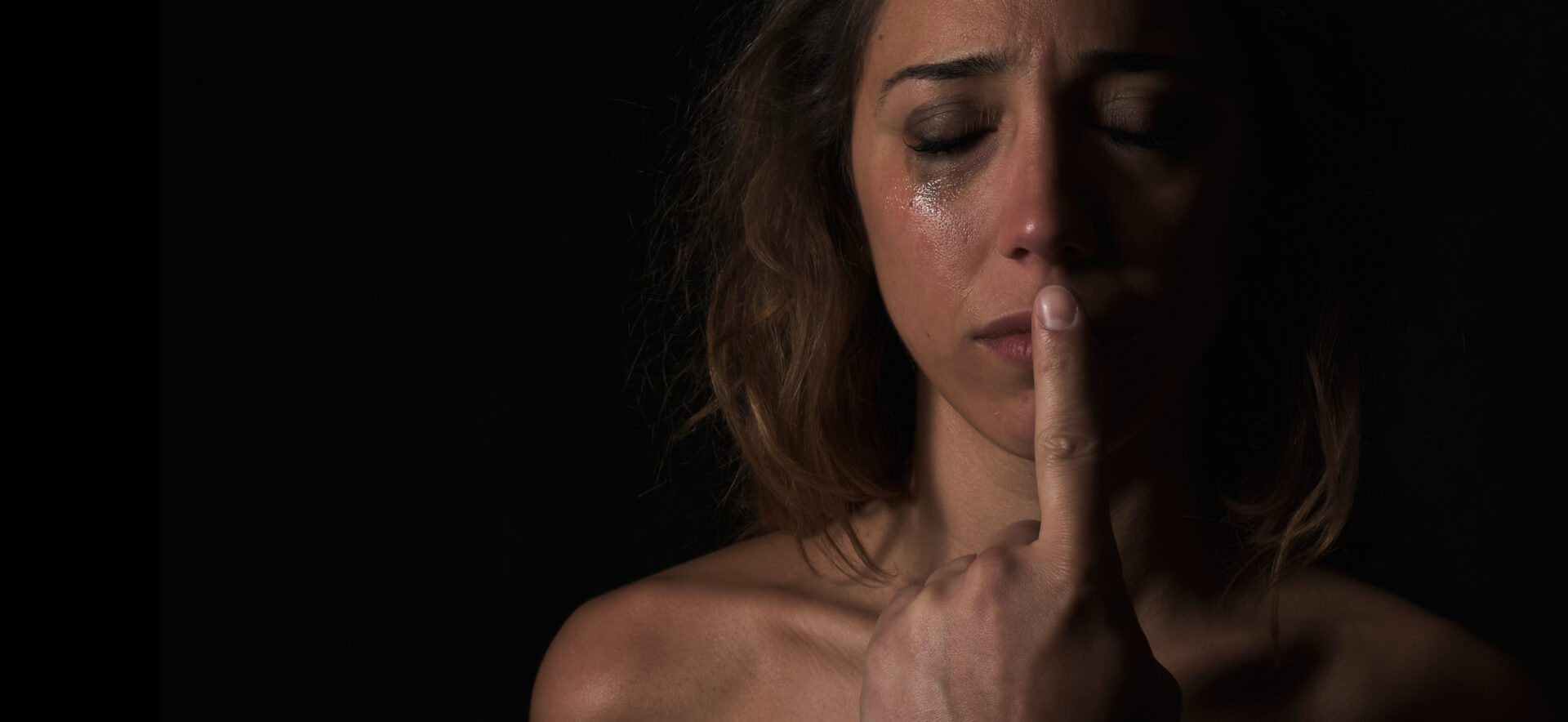 concept of woman scared to speak out about abuse a 2022 09 05 22 26 26 utc