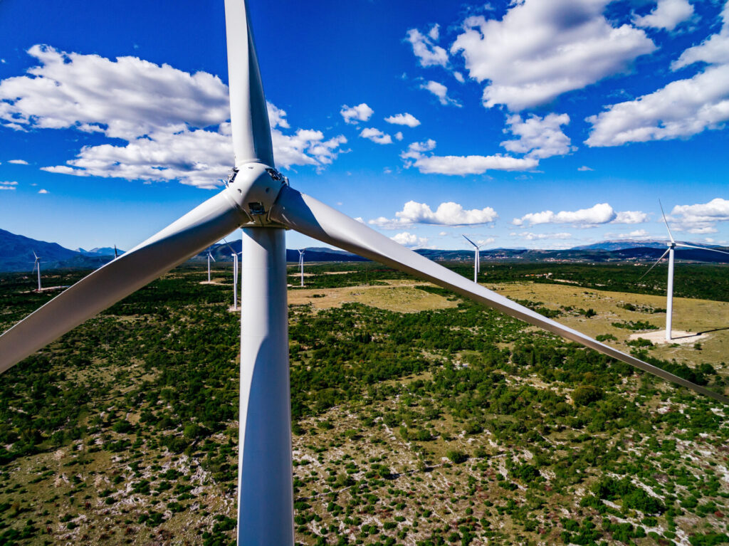 aerial view of windmills in summer landscape in cr 2021 08 27 09 33 57 utc