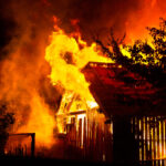 wooden house or barn burning on fire at night 2022 01 25 03 33 07 utc