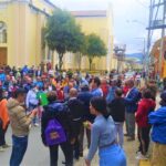 Protesta contra la Alcaldia de Cajica por el mal servicio de agua potable