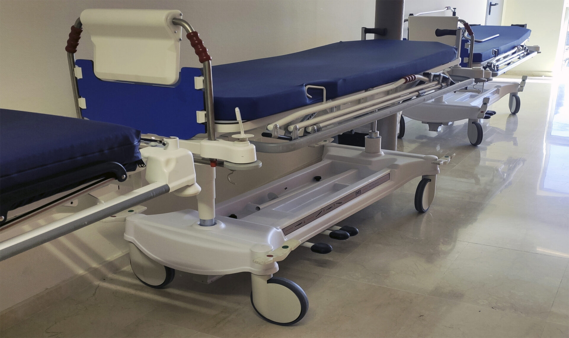 closeup of stretchers in the hallway of a hospital 2023 01 21 00 04 13 utc