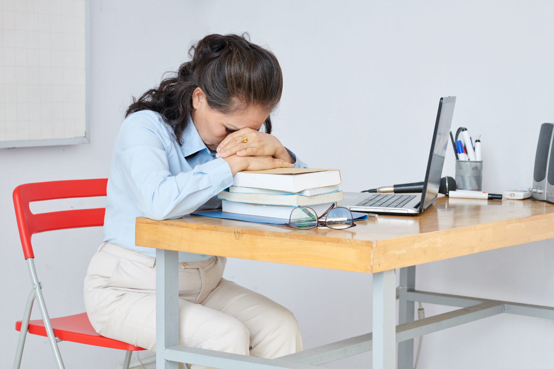 exhausted school teacher 2021 08 28 23 05 46 utc