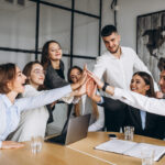 grupo personas trabajando plan negocios oficina 4