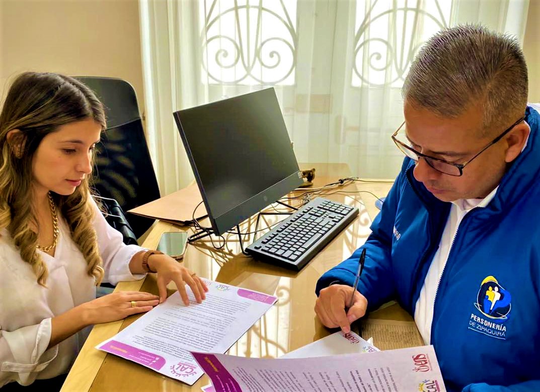 Personero de Zipaquira suscribe convenio Interinstitucional con el Centro de Atencion Laboral 2