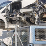 car scrapyard stacked damaged vehicles ready to b 2022 07 05 22 37 47 utc