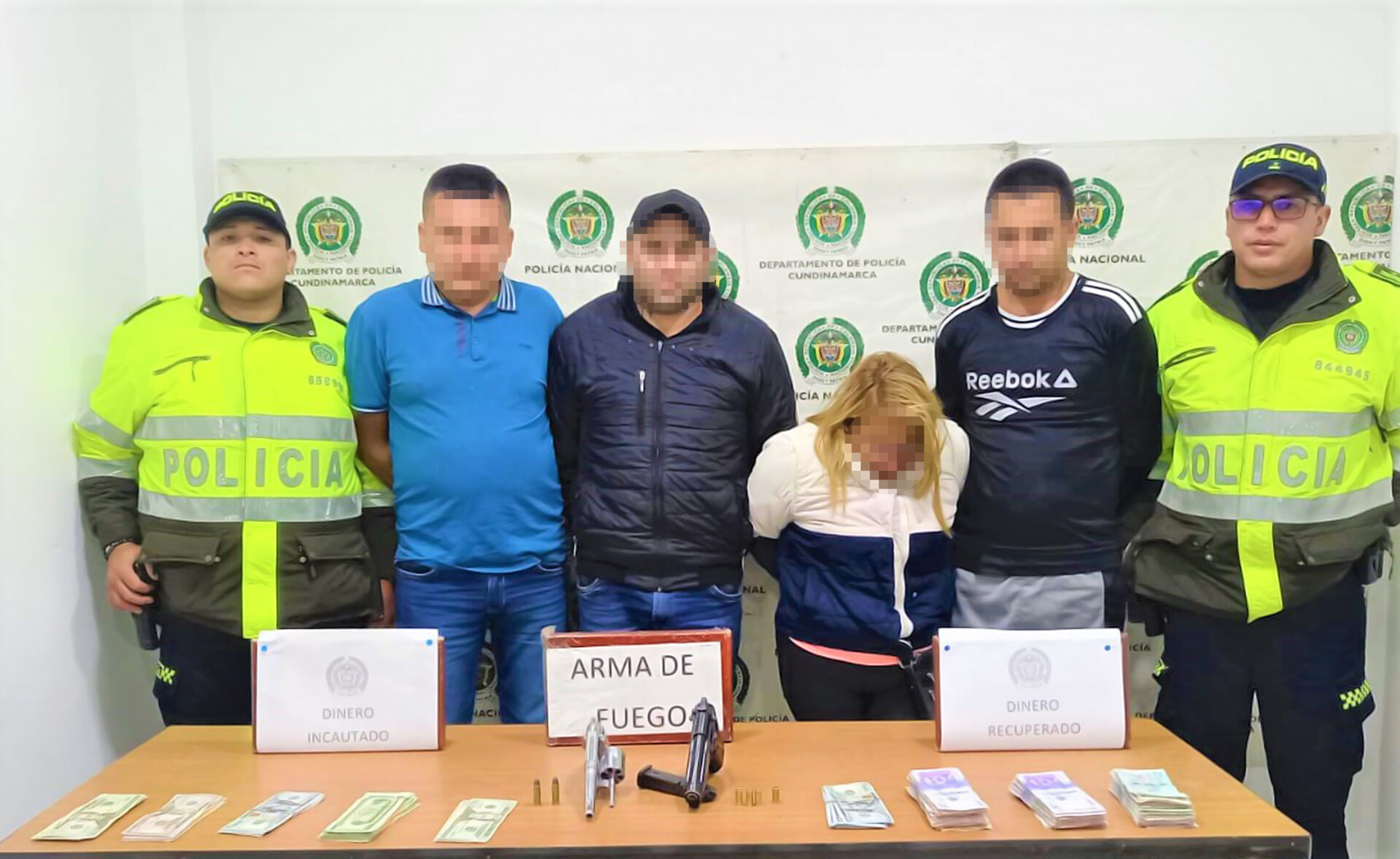 Zipaquira Cuatro capturados por intento de secuestro hurto y porte