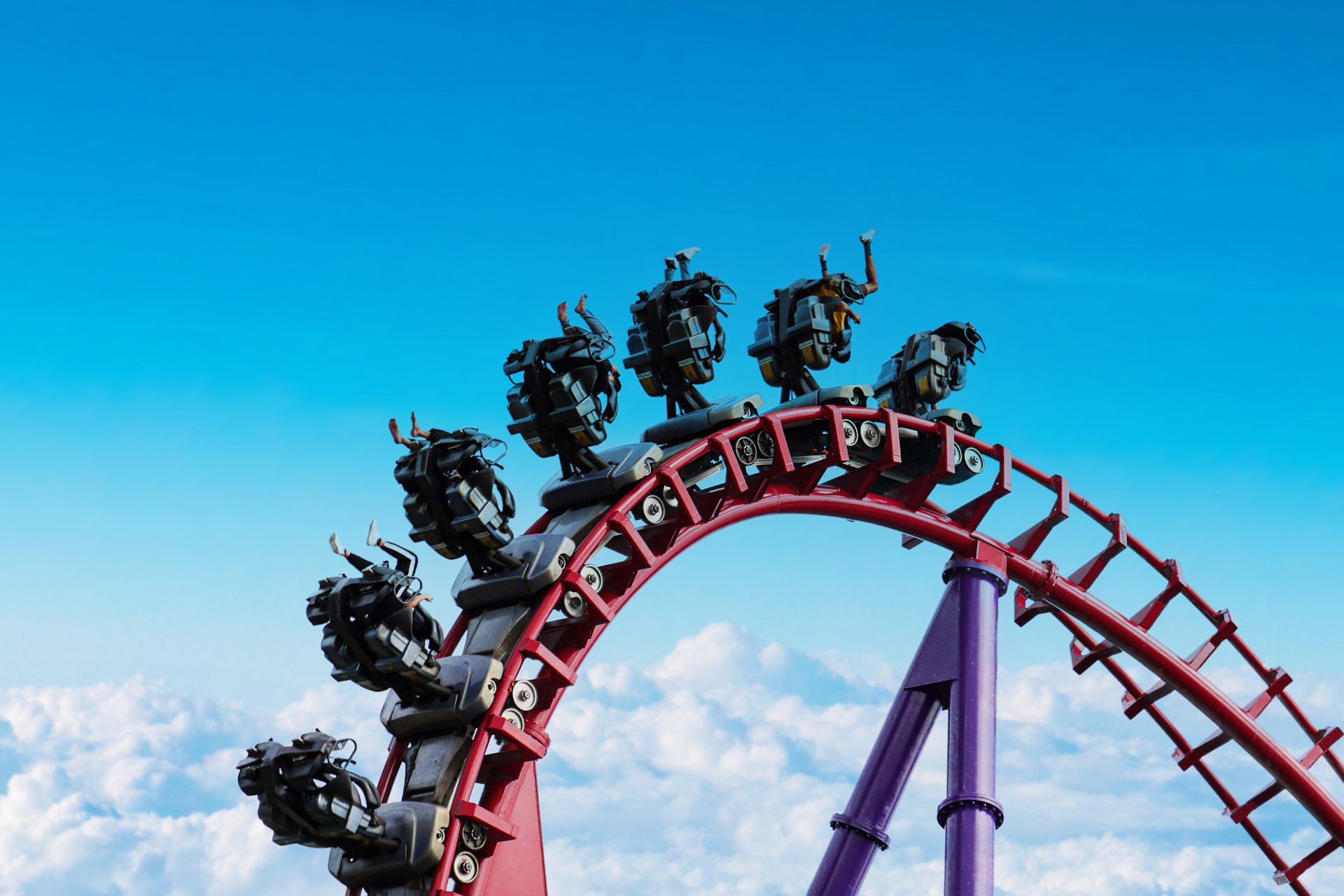 roller coaster in the amusement park with the suns 2022 11 17 13 33 25 utc