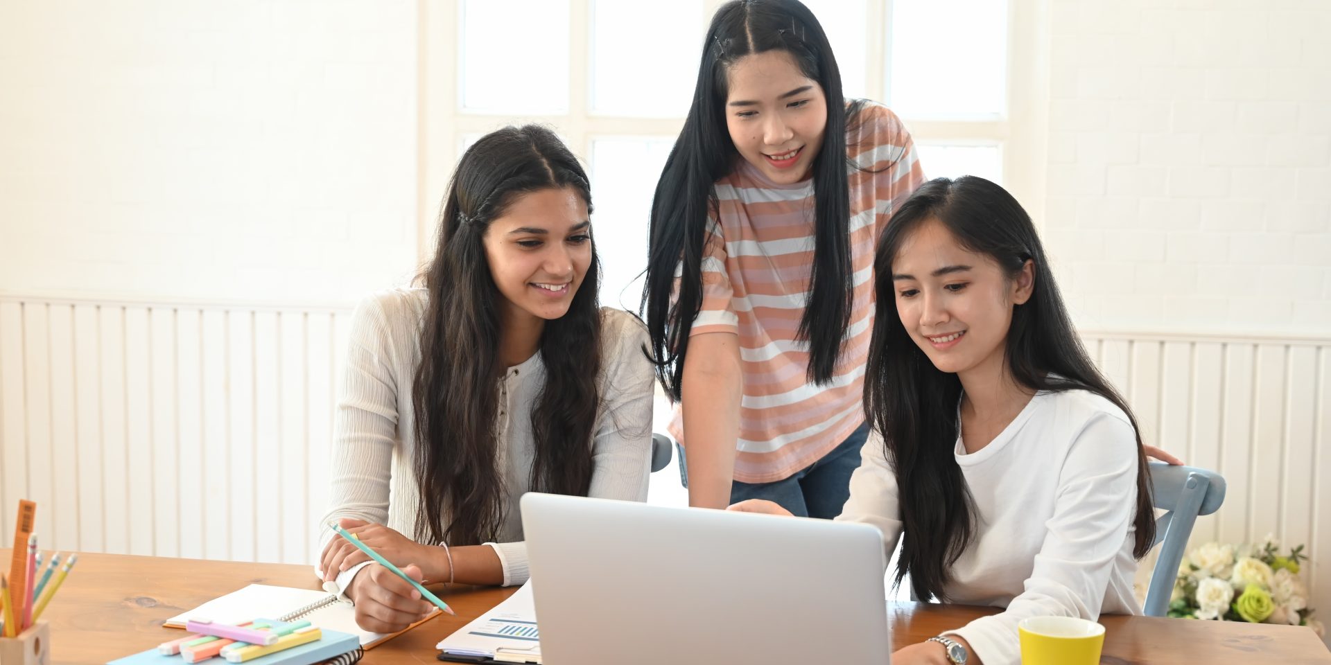 university students tutoring studying online with 2022 01 19 00 11 16 utc