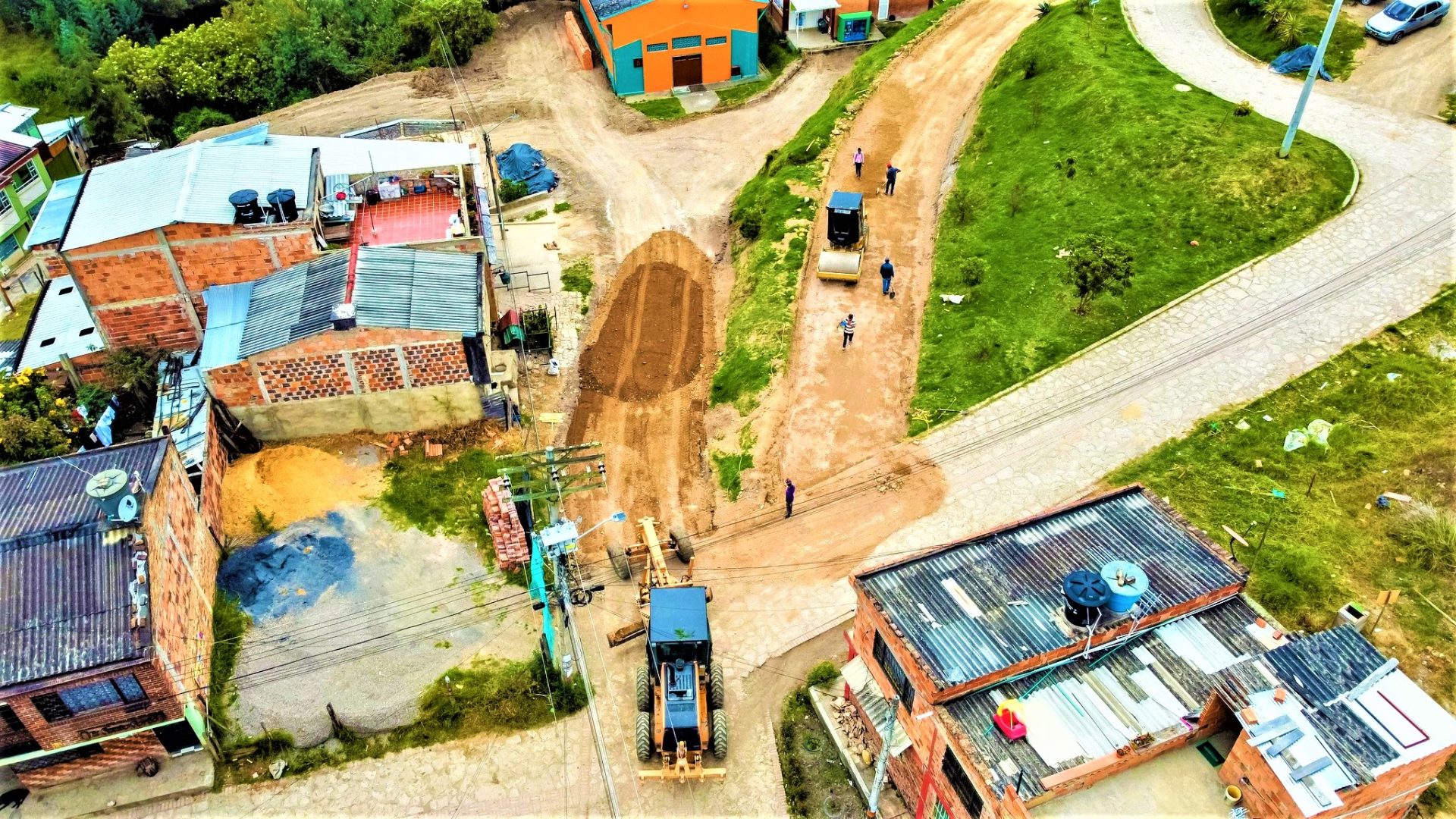 Sutatausa renueva varias de sus calles con un ambicioso proyecto de empedrado