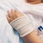 crop woman with intravenous cannula on hospital 2022 02 22 05 04 40 utc